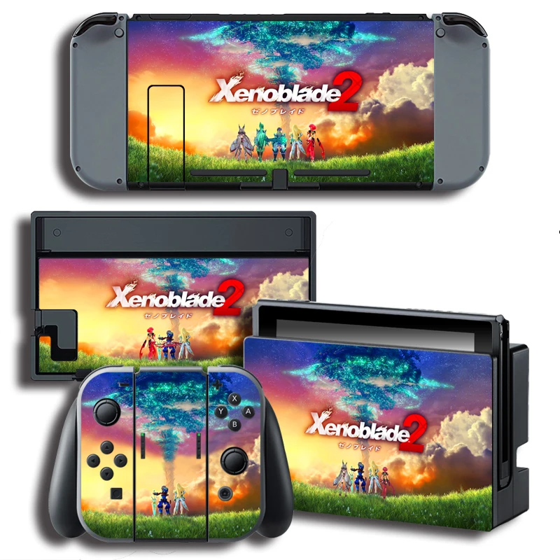 Виниловая обложка наклейка для Xenoblade 2 s игровой консоли Nintendo Switch + на контроллер