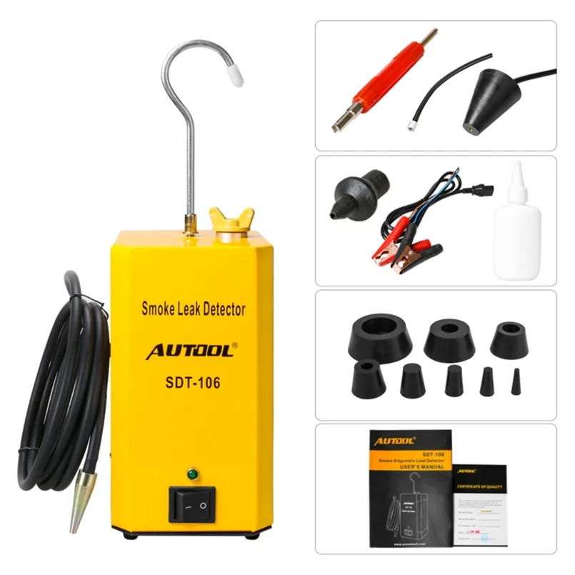Autool SDT-106 EVAP автомобильный детектор утечки дыма автомобильный тестер утечки труб утечка топлива локатор универсальный для мотоцикла/автомобиля/грузовика