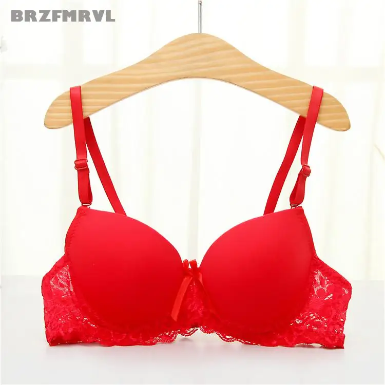 

Sexy lovely lace women bra top chest strong push up bra for women breast support sexy bra pushup brassiere gather chest lace bra