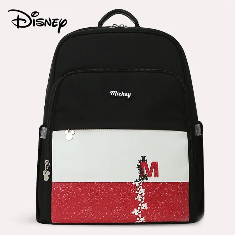 sky black USB сумка для подгузников disney, рюкзак для ухода за ребенком для мамы, сумка для мам, водонепроницаемая сумка для беременных, модная большая емкость - Цвет: sky black