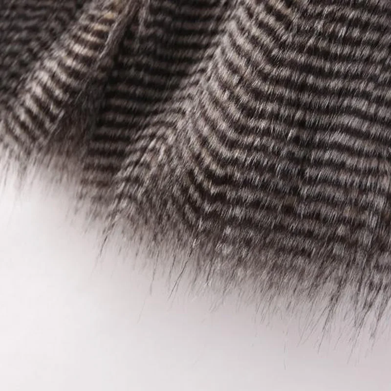 

Fashion Women Faux Fur Vest Long Peacock Fur Sleeveless Coat Autumn Winter Outerwear Overcoat FS0225