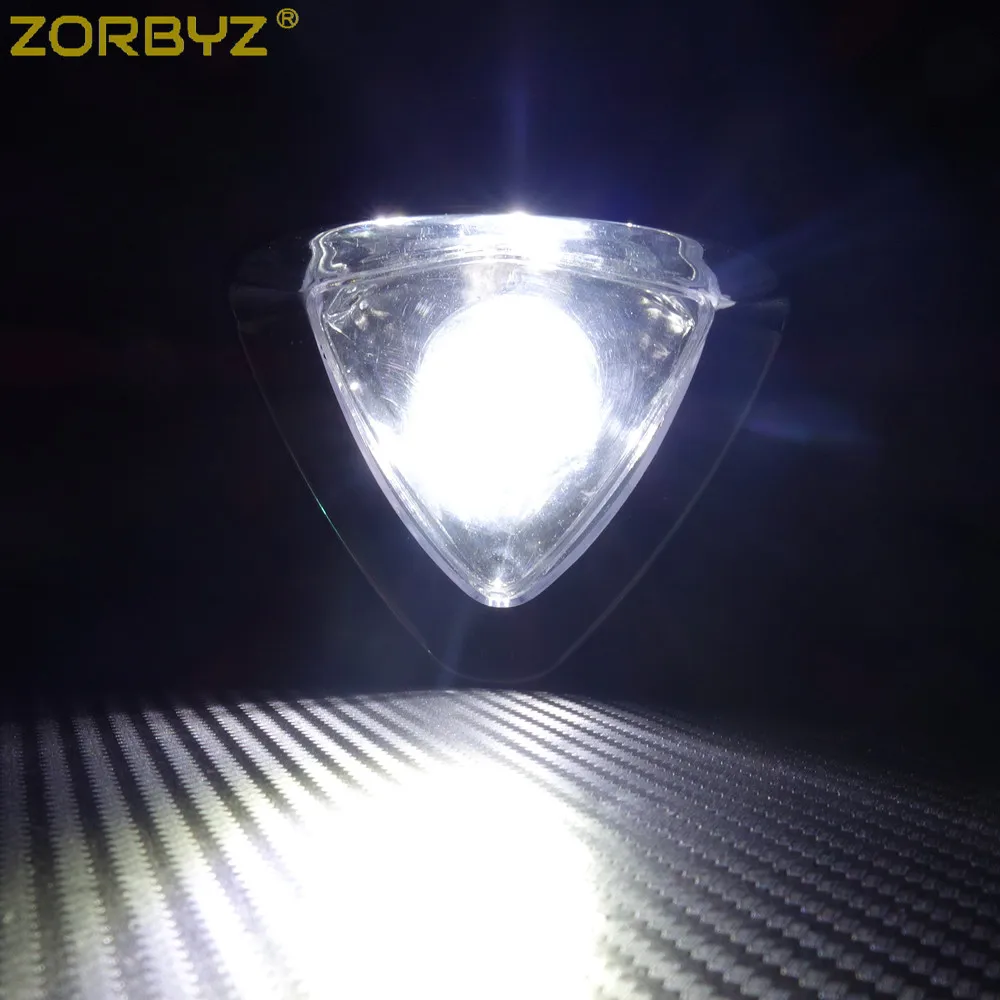 ZORBYZ мотоциклетный Хромированный Светодиодный точечный светильник для вождения, противотуманный светильник с кронштейном для бобберов, чопперов на заказ