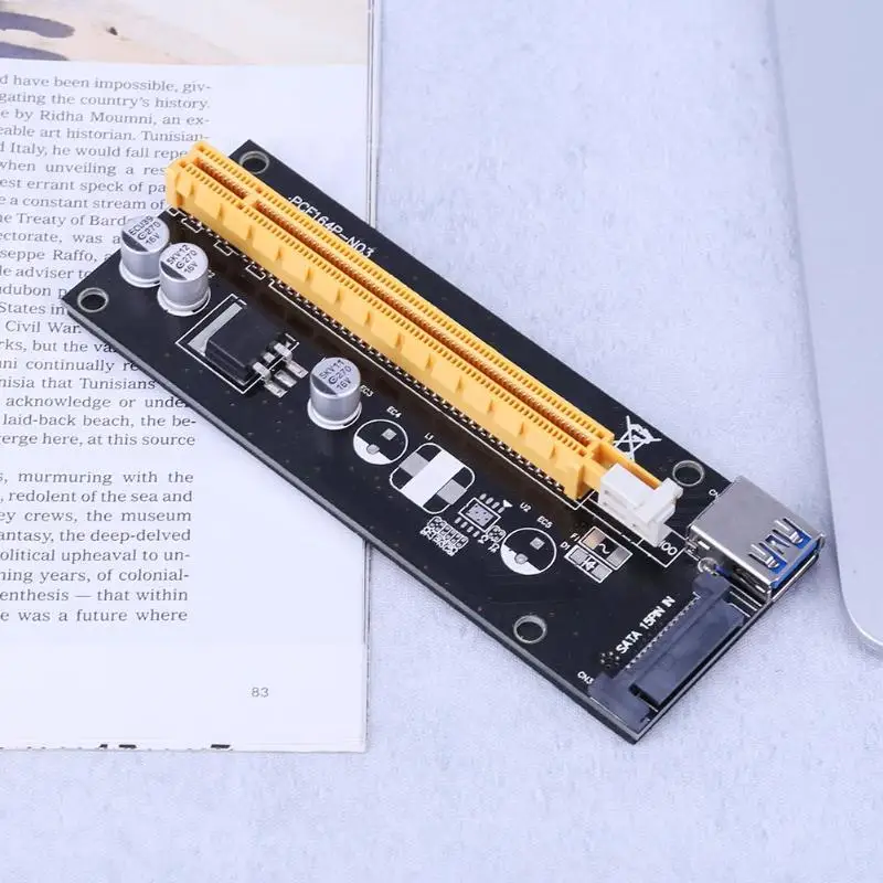 PCI Express удлинитель 1x до 16x с SATA на 4Pin IDE Molex адаптер порта питания для майнинга Bitcion |