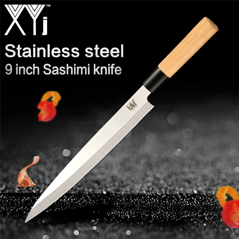Sashimi XYj кухонные ножи из нержавеющей стали японские лососевые ножи для суши из нержавеющей стали кухонный нож сашими сырой рыбы филе слоев - Цвет: Sashimi