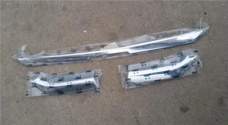 Высокое качество ABS Хромированная передняя решетка Вокруг отделки гоночные грили отделка для peugeot 206/207