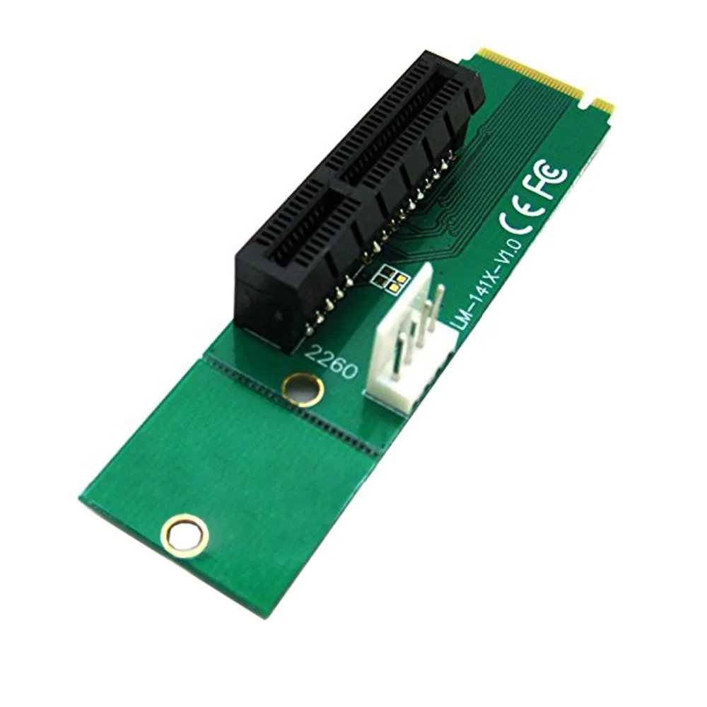 NGFF M2 на PCI e 4x слот Riser карты M ключ M.2 SSD порт в Express конвертер E 4X Женский к м мужской