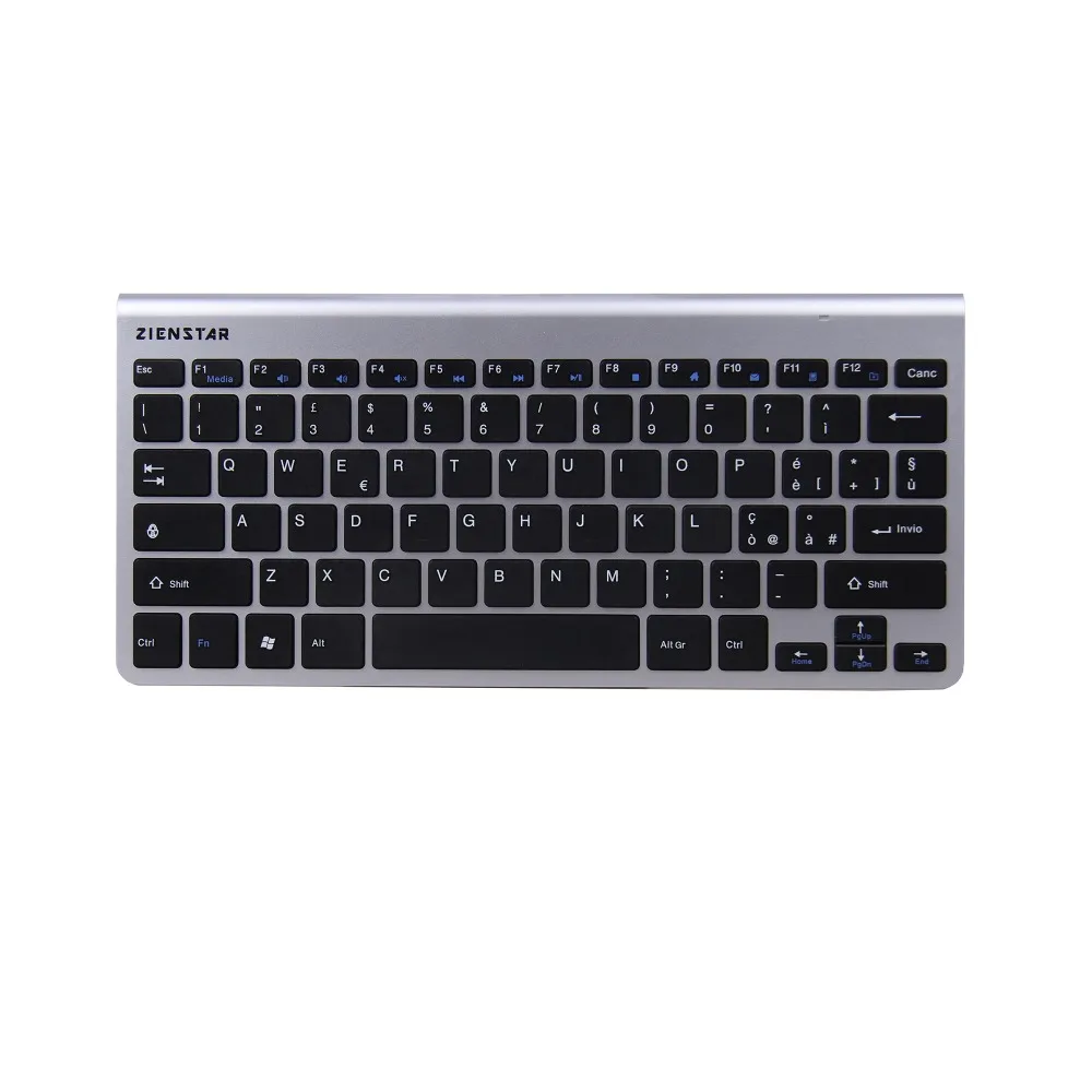 Zienstar итальянский Язык Ultra Slim 2 4G Беспроводной Клавиатура для ноутбука Macbook ПК