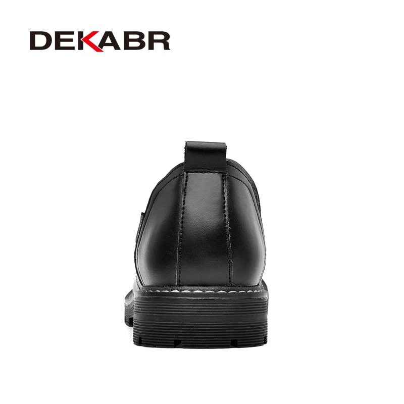 DEKABR 2022 Brand Men Casual Shoes Split Leather Breathable Men's Slip On Flats Work For Handmade High Top | Обувь