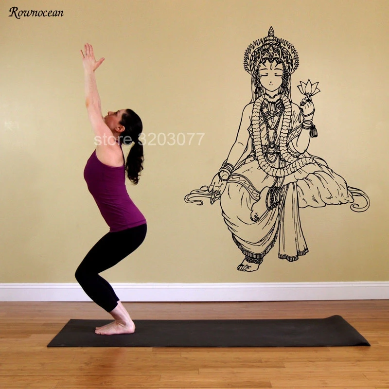 Наклейка на стену Виниловая наклейка для спальни yoga Индийский Бог Шива Ганеша Будда лорд H503