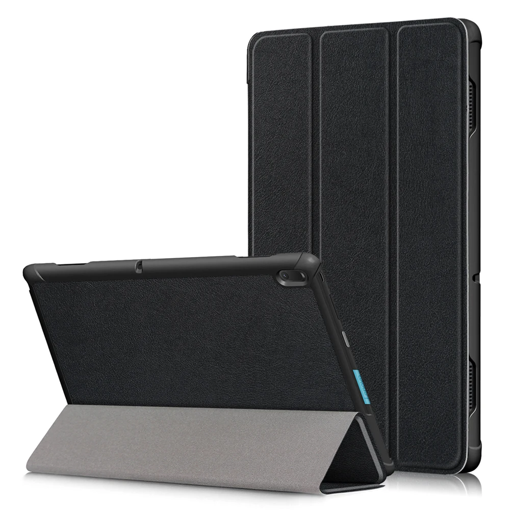 Тонкий чехол для планшета lenovo Tab E10 TB-X104F, магнитный складной чехол-подставка для планшета lenovo Tab E10 10,", чехол для планшета - Цвет: Черный
