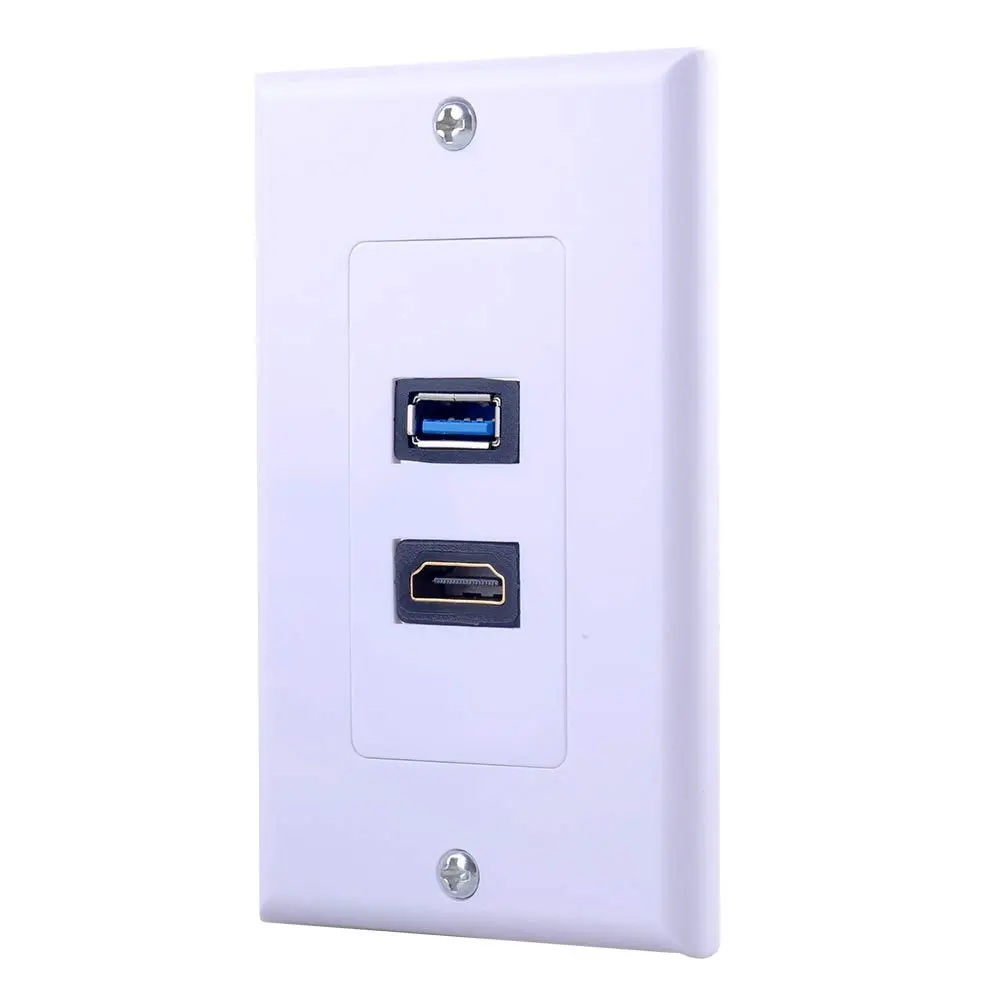HD панели USB3.0 Бесплатная пайки прямой разъем гнездо компьютера двухпортовый