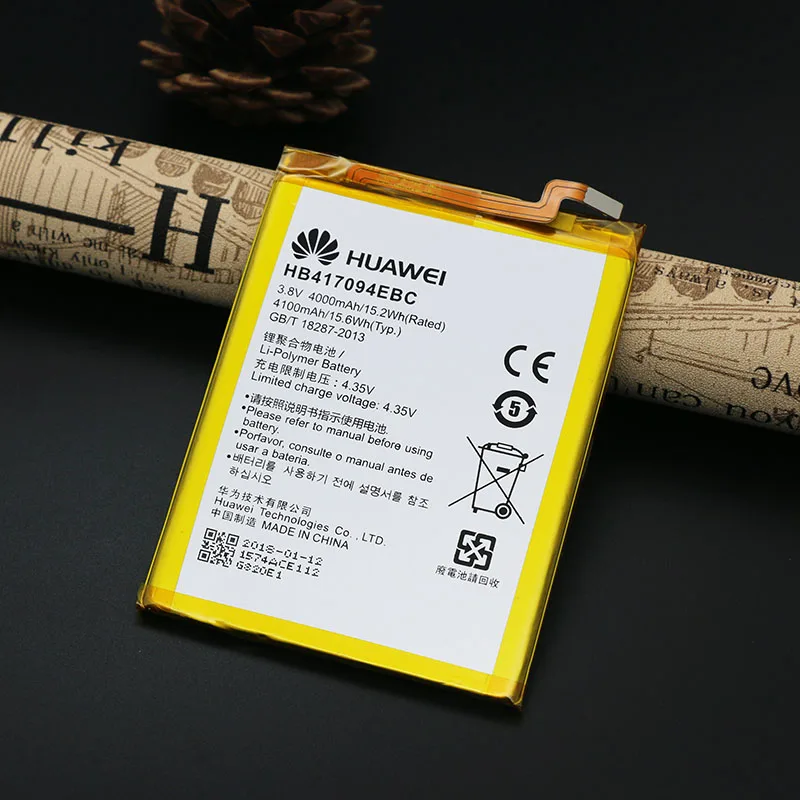 100% Оригинальная батарея Huawei HB417094EBC для ASCEND Mate 7 TL00 TL10 UL00 CL00 4100mAh Высококачественная