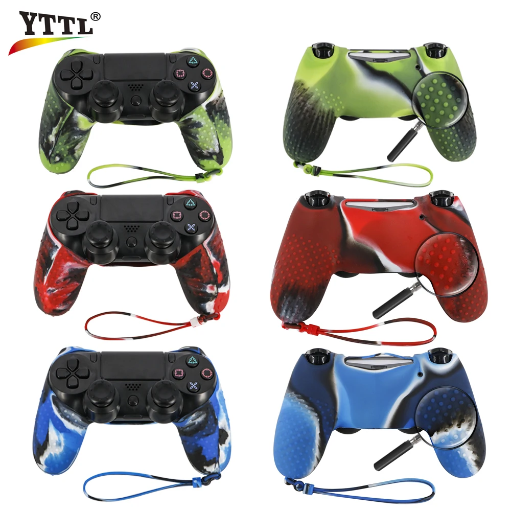 YTTL мягкий силиконовый резиновый чехол толстый полузащитный для PS4 PRO тонкий