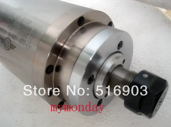 Электродвигатель шпинделя 4 кВт с водяным охлаждением тип 100 мм диаметр 4000 Вт