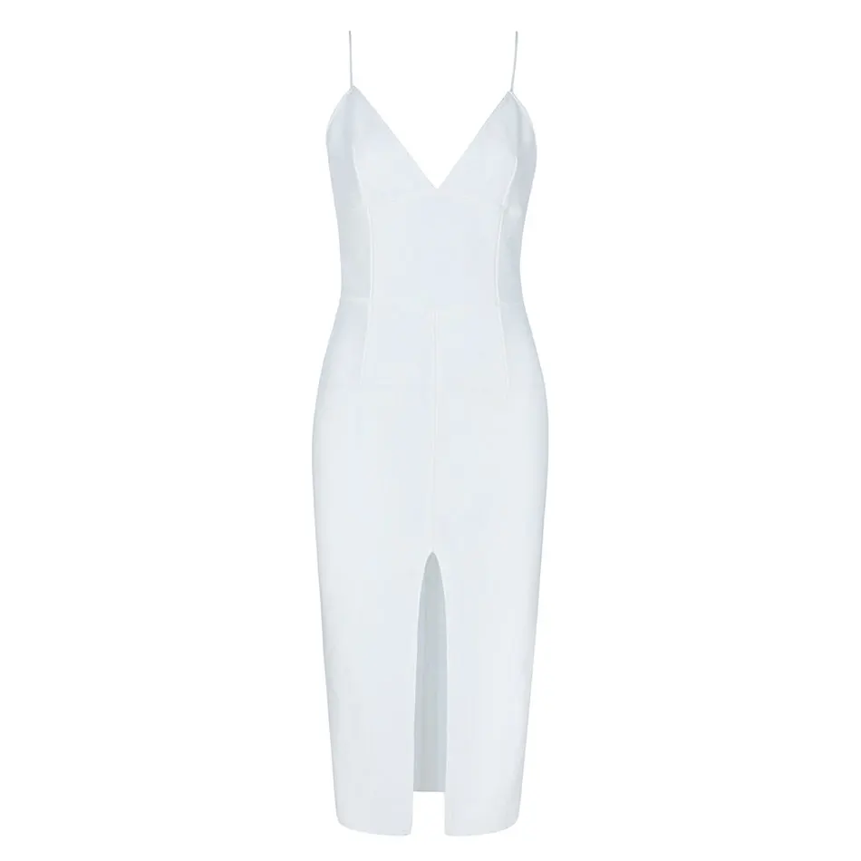 DressBird Для женщин Лето Bodycon Вечерние Платье Vestido Сексуальная Разделение без