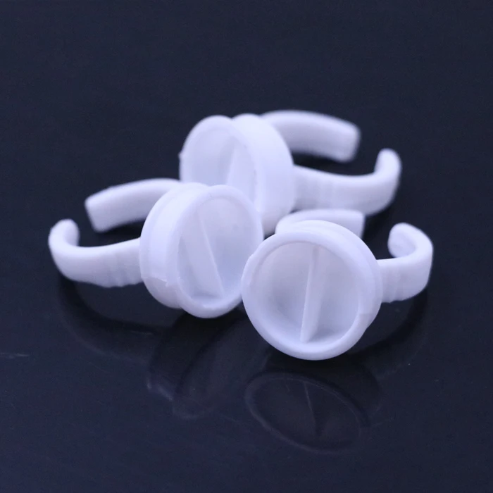 100 шт белый пластиковый одноразовый Перманентный макияж бровей губ контейнер для