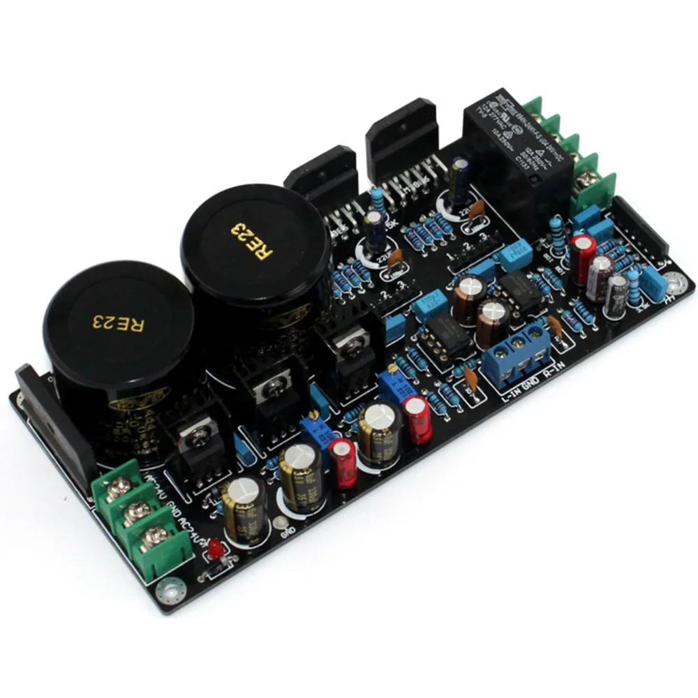 Собранная LM3886 + OPA2604 68 Вт 1000 мкФ/50 в * 2 плюс Плата усилителя W/аудио AC24V-0-AC24V YJ00200 |