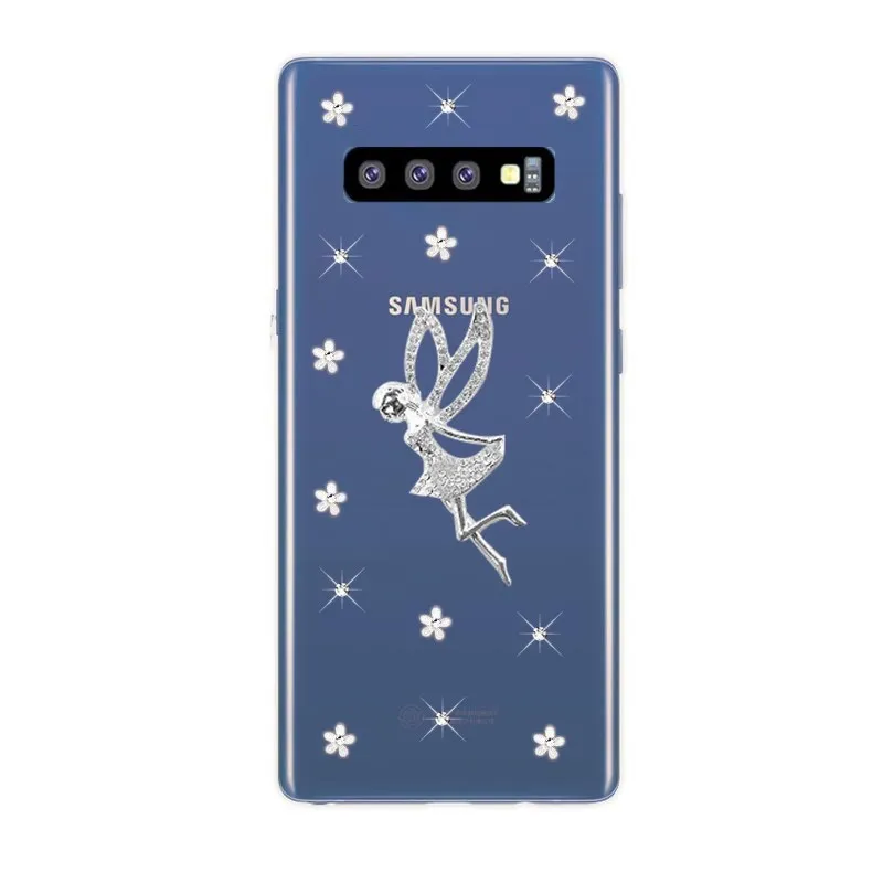 Чехол для телефона Samsung Galaxy S10 Plus S20 Ультра чехол с цветами Прозрачный A21s Note 8 20 S10e A22