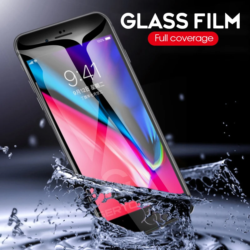 Новинка 9D закаленное стекло с полным покрытием для iPhone X XS Max XR защита экрана