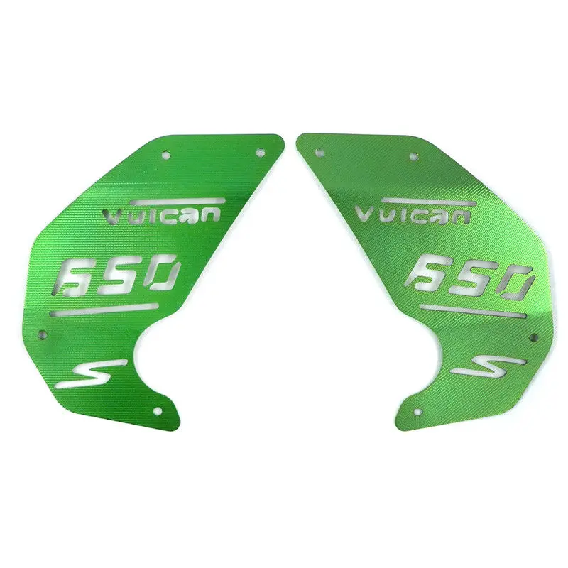 Правая и левая боковая крышка двигателя для Kawasaki Vulcan VN 650 VN650 - Цвет: Зеленый