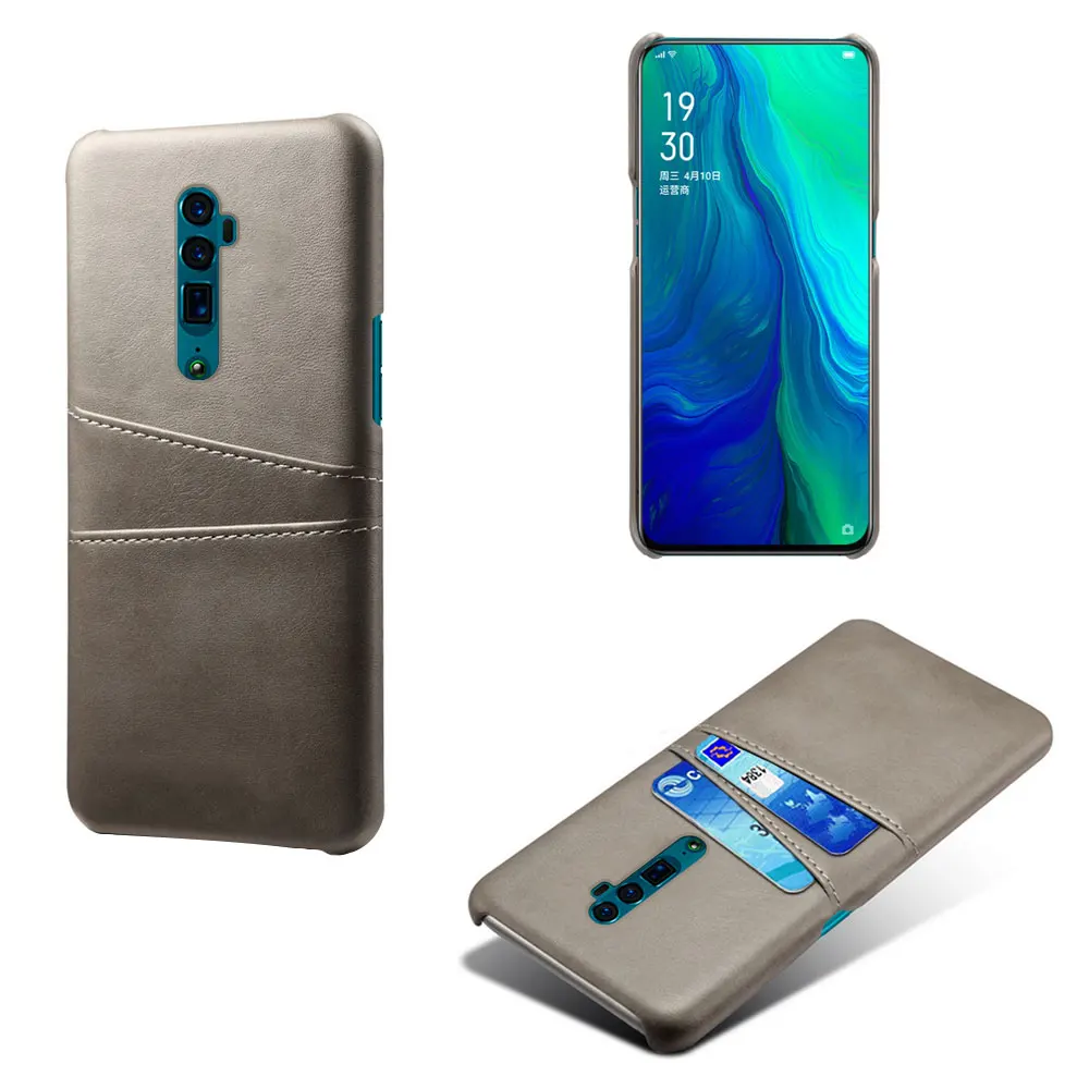 Oppo Reno чехол для телефона из искусственной кожи карман для карт кошелек Тонкий Ретро Бизнес задняя крышка для Reno 10x Zoom realme 3 Pro 2 U1 X OPPO