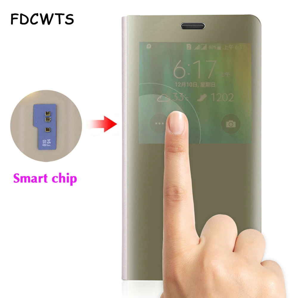 Откидной зеркальный чехол для телефона samsung Galaxy Note 4 Note4 Galaxy Z SM N910 N910F N910C N9100 SM-N910F SM-N910C