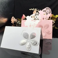 new supply 100pcslot laser paper cut head pattern escort place card party table seat name mark party event wedding decorations