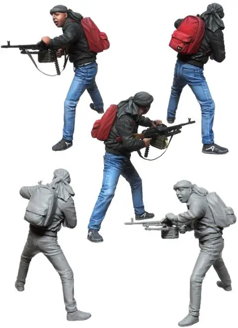 1/35 фигурки из смолы, арабский пусковой стрелок, 1 шт., модельные наборы