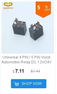 Универсальное автомобильное фиолетовое реле 12 V/24 V 40A автомобильное реле 4 pin/5 Pin противотуманная фара/масляный Насос реле кондиционера для VW Santana 3000