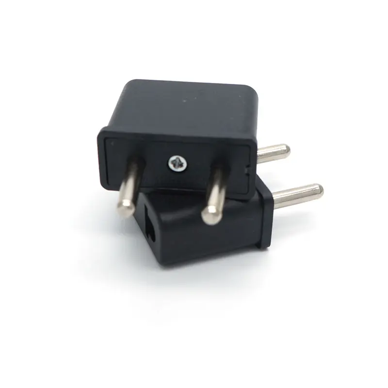 Дорожный конвертер адаптер США в ЕС AC штепсельная вилка бытовые вилки черный