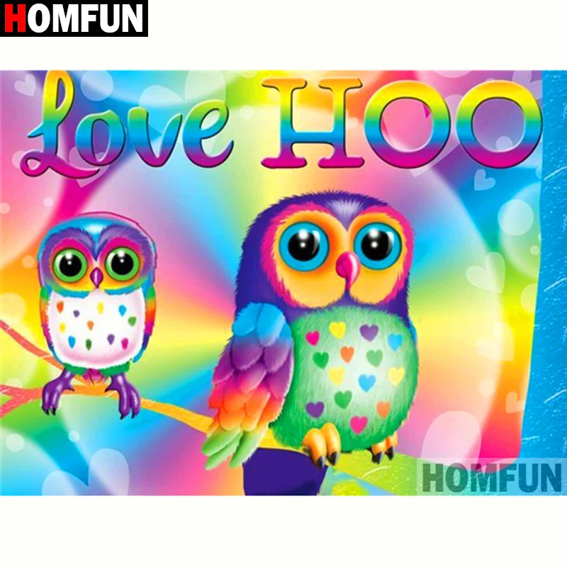 Алмазная живопись HOMFUN A20028 полноразмерная/круглая 5D картина сделай сам с