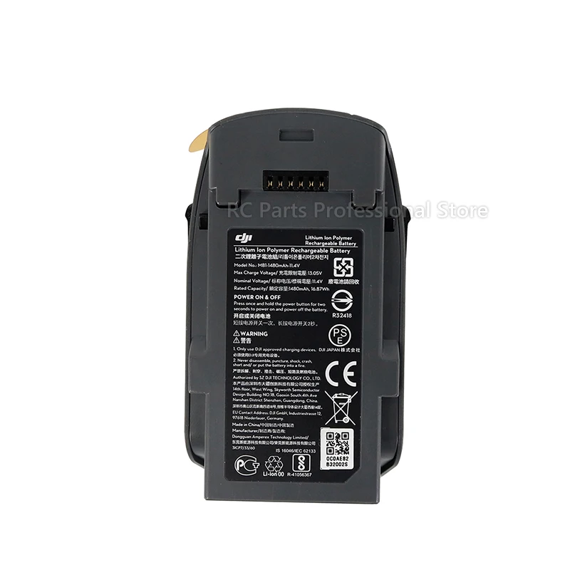 100% DJI Spark Батарея Max 16 минут время полета 1480 mAh 11 4 V Drone часть Марка|Аккумуляторы для