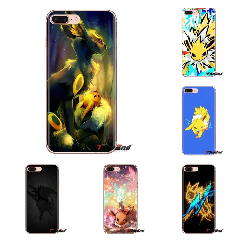Anime Pokemon Animal Jolteon For Sony Xperia Z Z1 Z2 Z3 Z5 compact M2 M4 M5 C4 E3 T3 XA Huawei Mate 7 8 Y3II Silicone Phone Case |