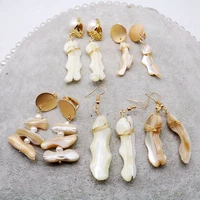 sweet shell cute charm earrings for women irregular elegant accessories