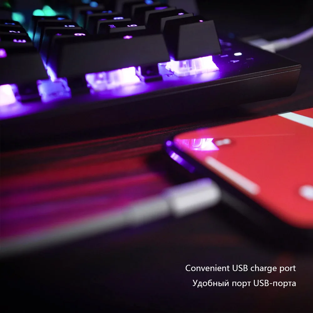 Клавиатура KINGSTON HyperX Alloy FPS RGB для киберспорта игровая клавиатура с металлической