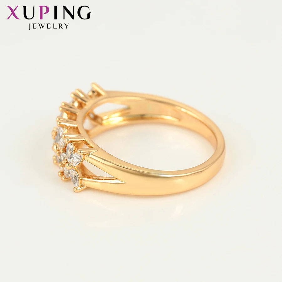 Xuping модное кольцо для женщин, вечерние, позолота, синтетический кубический цирконий, ювелирные изделия, популярный дизайн, S200.3-16234