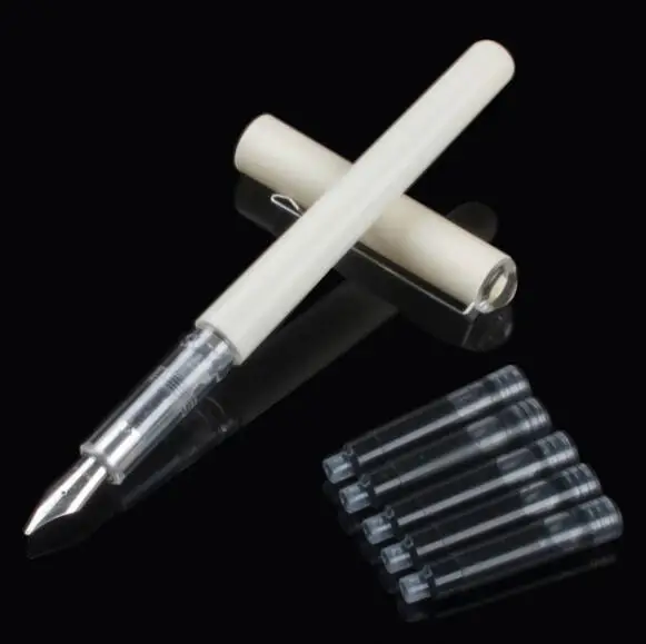 12 JINHAO 991 красный прозрачный матовый цвет студентов тонкий перо новая ручка перьевая - Цвет: 12