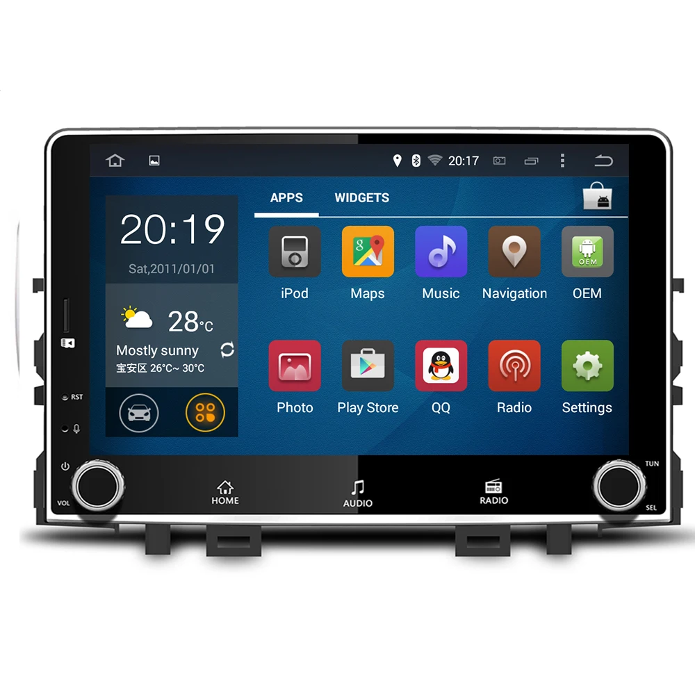Newest Android 10 8 core Car GPS DVD Player For KIA RIO Radio 2017 2018 Multimedia Satnav Headunit Eight Core 4G+32G stereo IPS |
