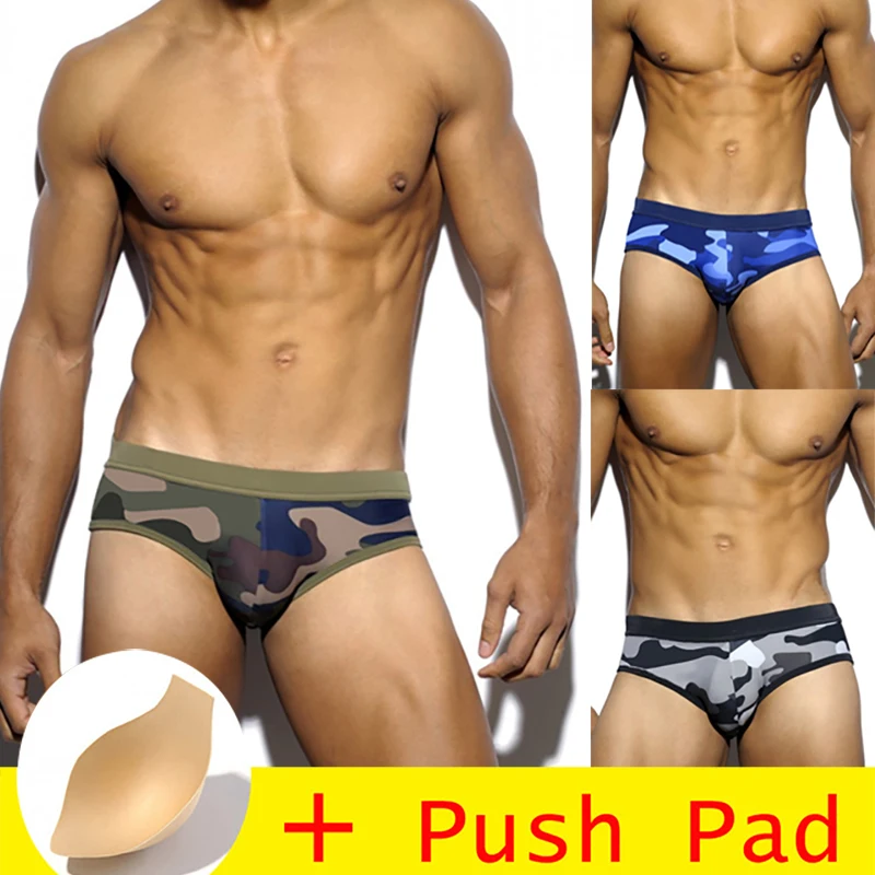 Сексуальная одежда для плавания мужские трусы с эффектом пуш ап женский