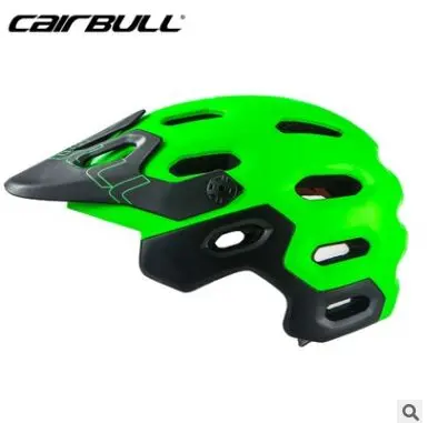 green with black Cairbull MTB велосипед ралли спринтинг велосипедный шлем Casco Ciclismo горный велосипед Регулируемый козырек шлем безопасности шлем - Цвет: green with black