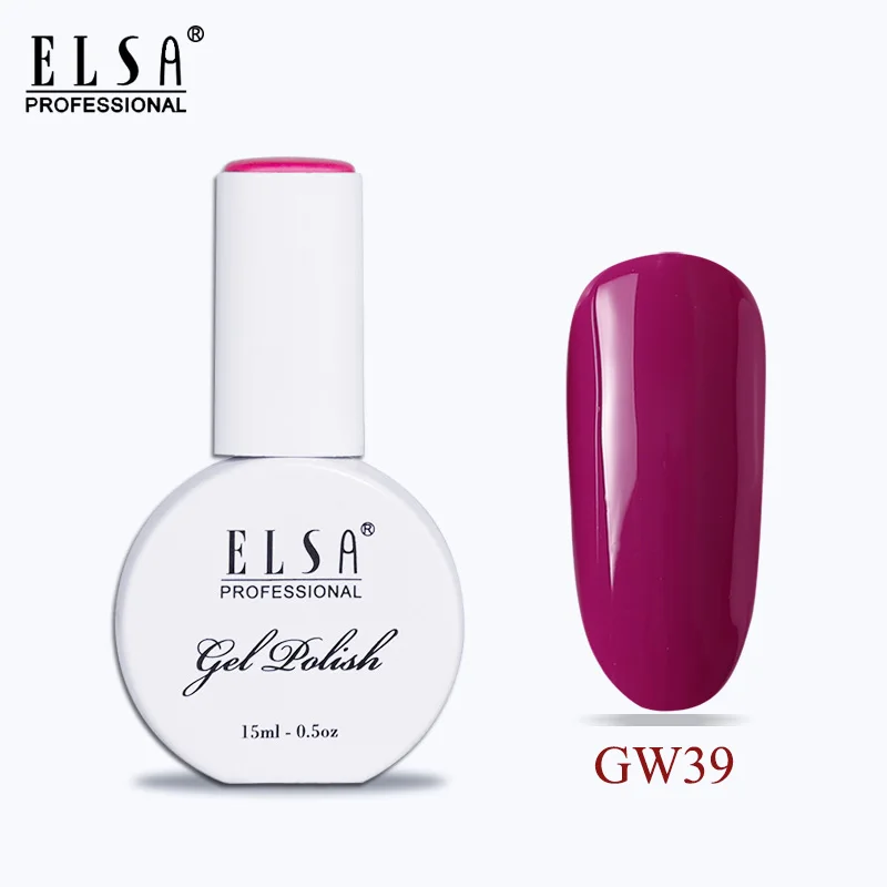 GW39 Elsa 15 мл Гель-лак для ногтей для маникюра Полупостоянный Vernis верхнее покрытие УФ светодиодный Гель-лак замачиваемый для ногтей художественный Гель-лак для ногтей - Цвет: GW39