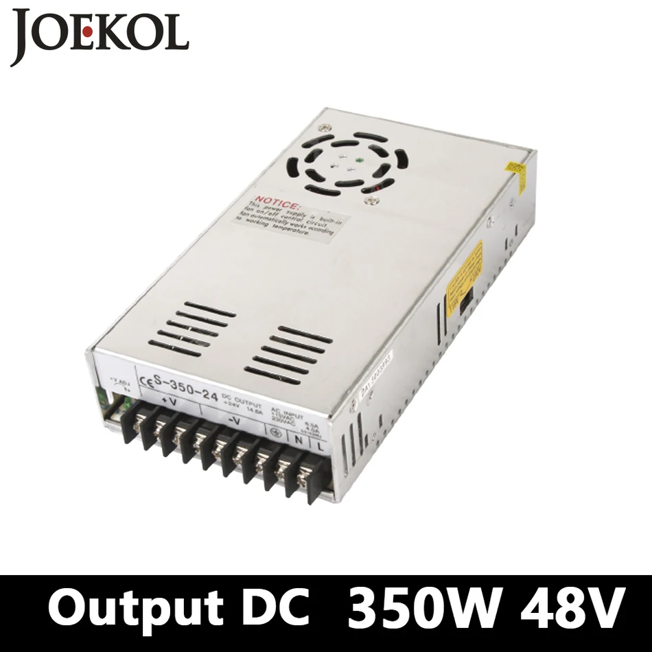 Импульсный источник питания светодиодного табло 350 W 48 v 7.3A с переключением между