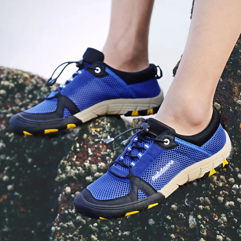 Мужские сетчатые кроссовки SUROM летние Нескользящие дышащие для альпинизма