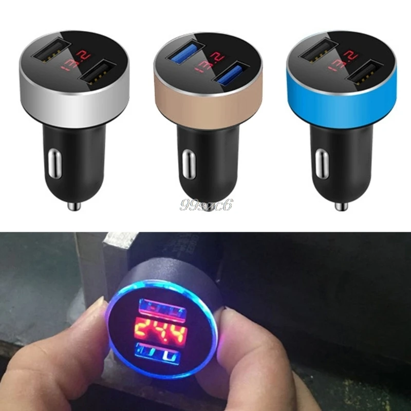 2018 новое универсальное USB Автомобильное зарядное устройство двойной порт