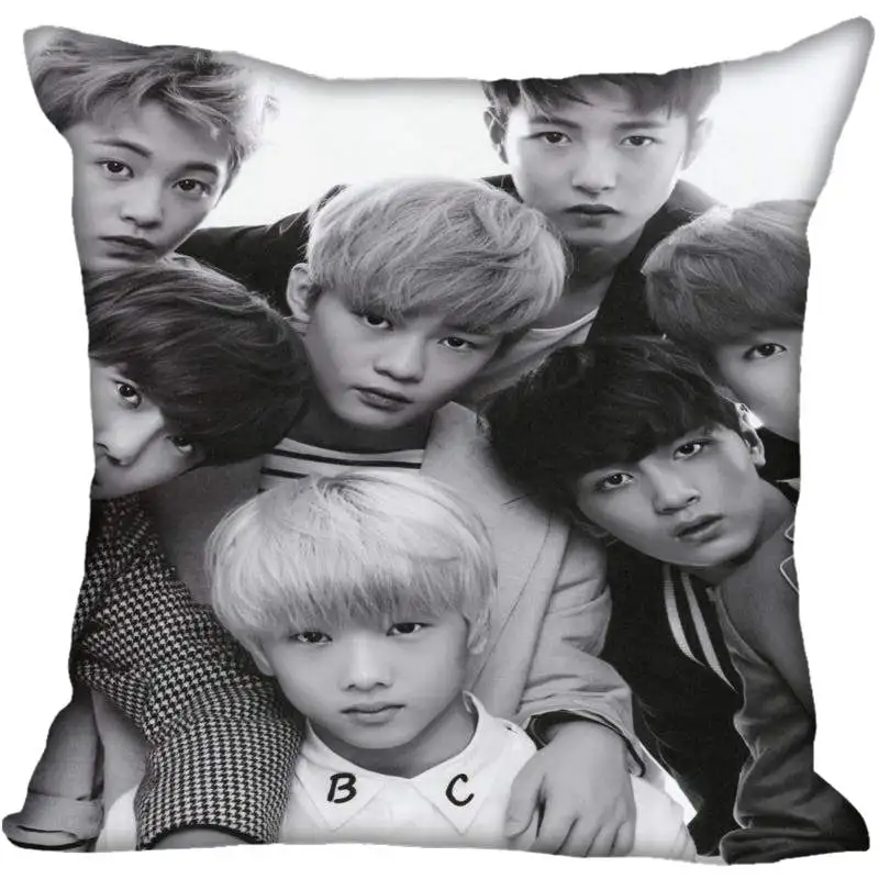 Новые Заказные наволочки KPOP NCT, квадратная шелковая наволочка с принтом, домашние декоративные Сатиновые Наволочки на молнии(одна сторона - Цвет: 13
