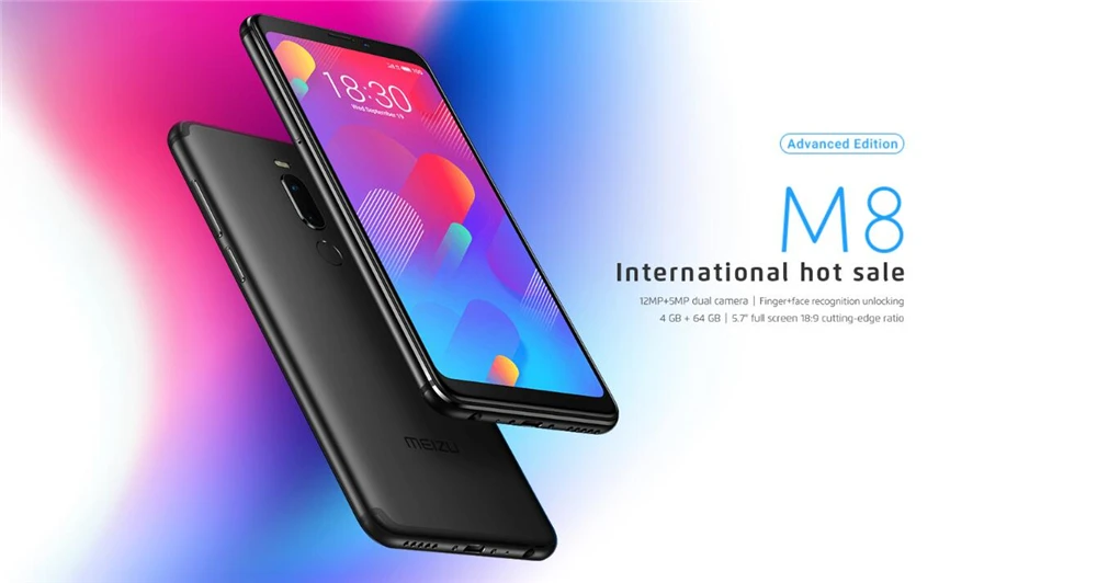 Глобальная версия Meizu M8, 4 Гб ОЗУ, 64 Гб ПЗУ, мобильный телефон V8, четыре ядра, 5,7 дюйма, двойная задняя камера, 3100 мАч, смартфон с отпечатком пальца