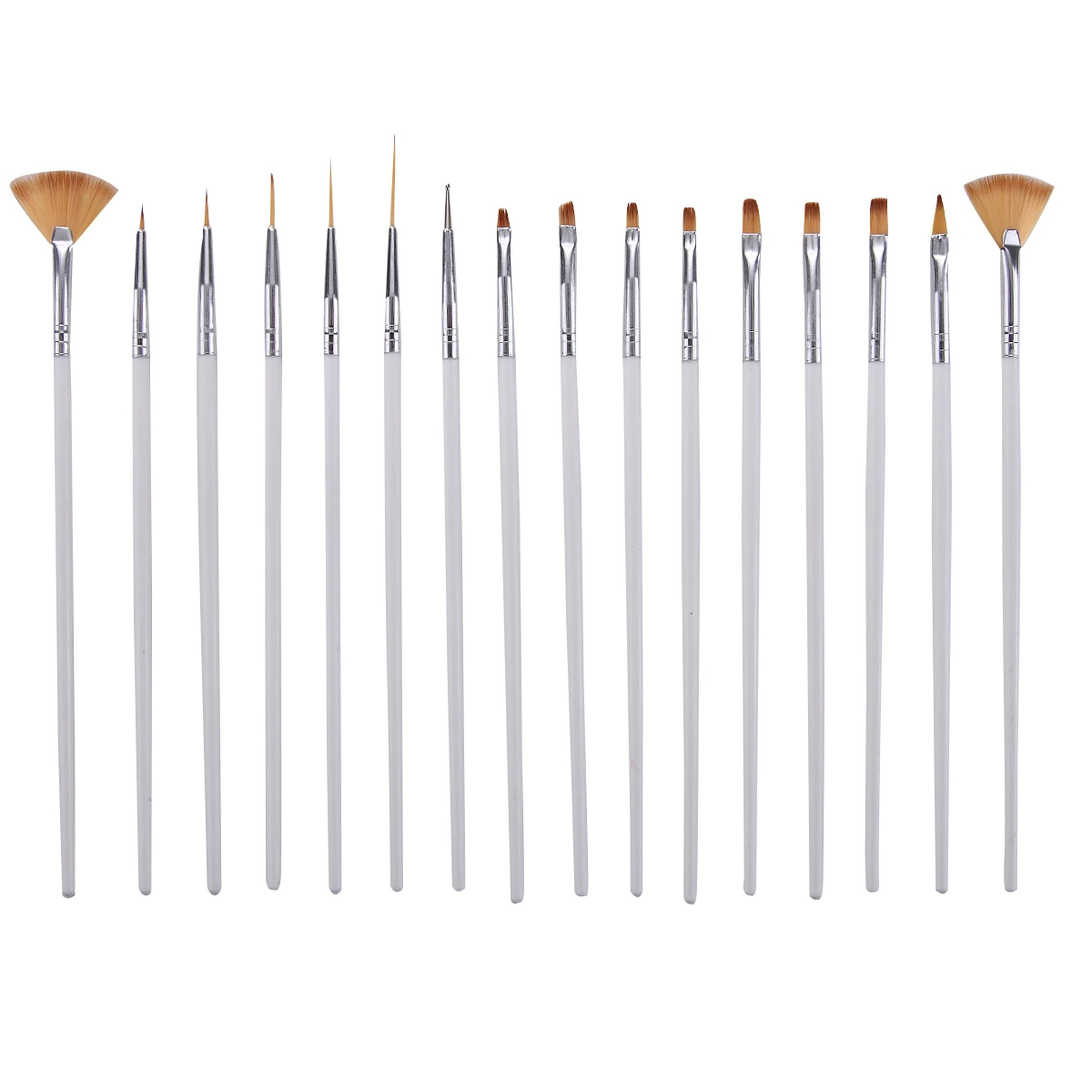 Monja 16 шт./компл. дизайн ногтей полосы линий лайнер живопись кисти акриловый жидкий