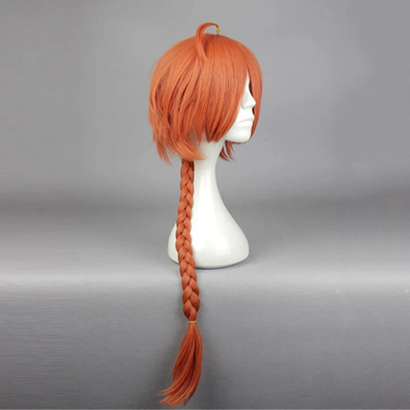 

Gintama Kamui Orange Braid Synthetic Hair Cosplay Synthetic Hair for Adult