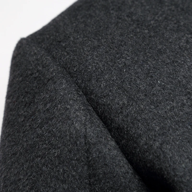 Batmo 2017 новое поступление Высокое качество шерсти отложной воротник Серый