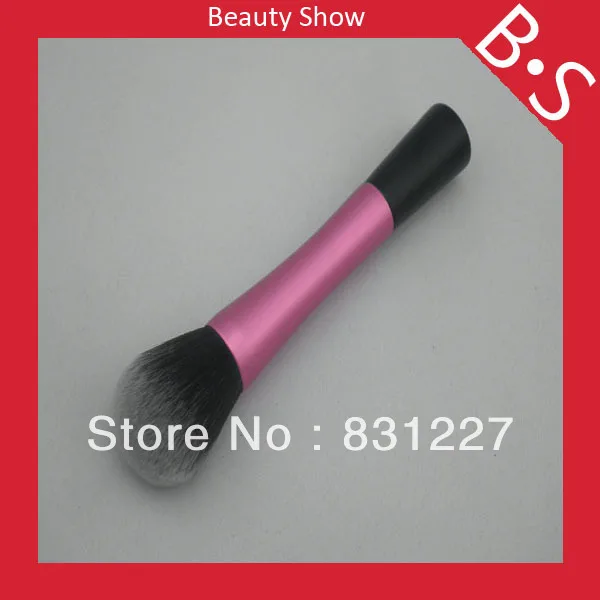 Профессиональная розовая Кисть для макияжа с плоским дном пудра